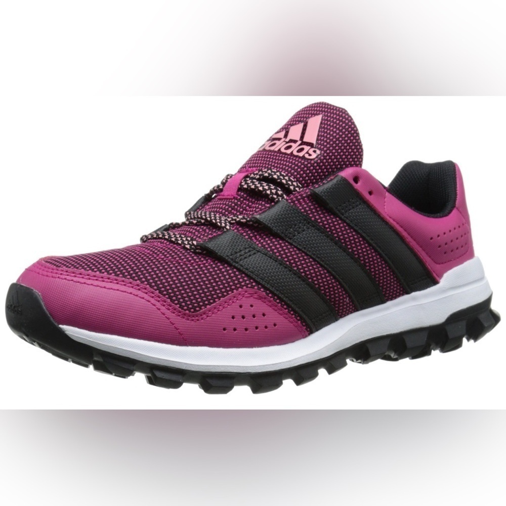 Adidas slingshot tr running shoes/sneakers in pink & black. Size 7.